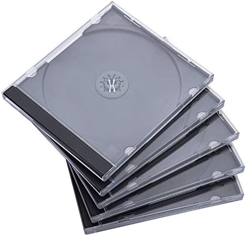 Amazon.com: Maxtek 10.4 mm Standard Single Clear CD Jewel Case