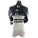 iiniim PU Leather Straitjacket Strict Bandage Kinky Fancy Straight Jacket Costume for Women Black One Size