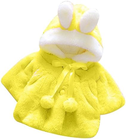Muxika Dinlong Fashion Baby Girl Fur Winter Warm Coat Cloak Jacket Thick Warm Clothes