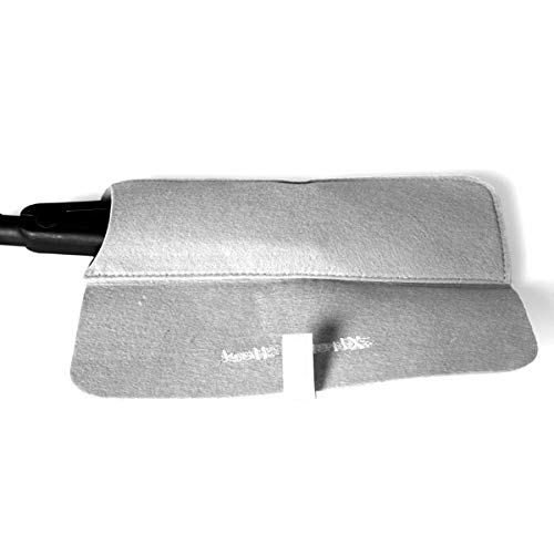 Extreme Heat Protection Safety Mat with Storage Pouch for GHD Hair Straighteners and Tongs etc (Silver)