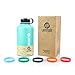 45 Degree Latitude Beer Growler, Enjoy Your Favorite Craft Beer Or IPA From The Comfort Of Your Own Home, Stainless Steel Growler 64 oz - Celeste Green