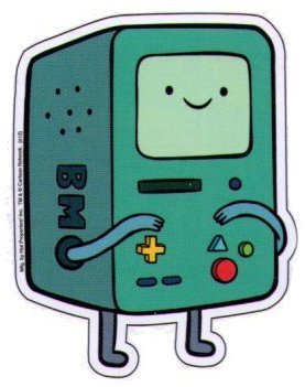 Animewild Adventure Time Beemo Sticker