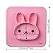 Pink Silicone Baby Placemat with Suction 1 Divided Kids Plates Dinner Mat for Toddlers, Babies, Kids and Infants BPA Free with Strong Sticky Table Suction Dishwasher and Microwave Safe