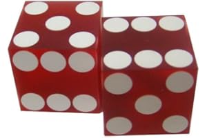 Brybelly Casinio Grade Precision Casino Razor Edge Craps Dice - 1 Pair