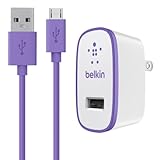 Belkin MIXIT Home and Travel Wall Charger with 4-Foot Micro USB ChargeSync Cable (Compatible with Amazon Fire Phone) - 2.1 AMP (Purple)