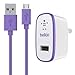 Belkin MIXIT Home and Travel Wall Charger with 4-Foot Micro USB ChargeSync Cable (Compatible with Amazon Fire Phone) - 2.1 AMP (Purple)