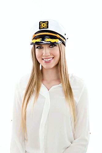 Kangaroo-Adjustable-Adult-Captains-Yacht-Cap-White