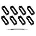 8 Pieces Rubber Replacement Watch Band Strap Loops 14mm 16mm 17mm 18mm 19mm 20mm 22mm 24mm 26mm Spring Bar Tool