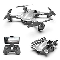 Drones with Camera for Adults, EMISK 1080P WiFi FPV Quadcopter Drone with Dual Cameras, Drones with Camera for Kids, 18mins Long Flight RC Foldable Drone RTF- Altitude Hold, APP Control, Follow Mode