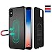 Case for iPhone Xs Max,Ultra Thin Magnetic Case for Magnet Car Phone Holder with Invisible Built-in Metal Plate,Soft TPU Shockproof Anti-Scratch Full Protective Cover for iPhone Xs Max 6.5''[Black]