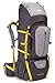 High Sierra Sentinel Top Load Internal Frame Pack, Mercury/Ash/Yell-O, 65L / 32 x 14.25 x 8.75-Inch