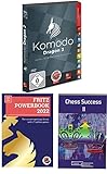 Komodo Dragon 2 World Champion Chess Playing Program bundled with Fritz PowerBook 2022 and Chess Success II Game Playing and Training Chess Software