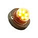 LAMPHUS SnakeEye II SEHA16 LED Hideaway Strobe Warning Lights [SAE Class 3] [72 Modes] [6 Watt] [Weatherproof] Flashing Lights for Police & Firefighter Emergency Vehicles - Amber/Amber