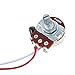 Kmise MI0321 Guitar Wiring Harness Prewired Two Pickup 500K Pots 3-Way Toggle Switch Chrome
