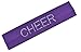 Funny Girl Designs CHEER Rhinestone Cotton Stretch Headband (Purple)