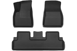 TAPTES Floor Mats for Tesla Model 3 2017-2024, Premium All Weather Anti-Slip Waterproof Floor Liners Car Interior Accessories - Compatible with Model 3 Highland 2024 2023 2022 2021 2020 2019 2018 2017