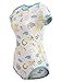 Littleforbig Adult Baby & Diaper Lover (ABDL) Button Crotch Romper Onesie - Giraffe and Zoo Animals Pattern
