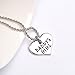 O.RIYA Alloy Father Daughter Keychain & Daddys Girl Necklace Set , Silver Plated
