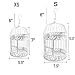 PET SHOW 7″ Cute Small Mini Round Birdcages Metal Wall Hanging Bird Cage Wedding Gift Card Holder Party Decoration Black Pack of 1thumb 3