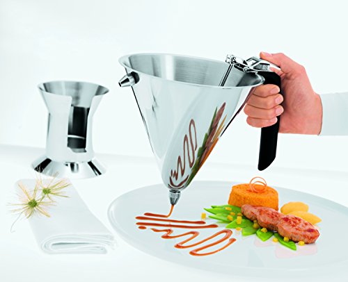 Rsle Stainless Steel Confectionary Funnel with Silicone Handle