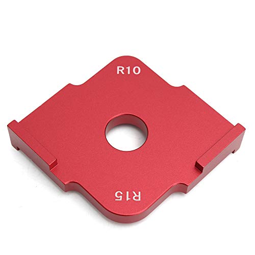succeedtop Woodworking Corner Jig, Woodworking Radius Corner Routing Tool, Corner Radius Quick Jig, Cutting Needed Semicircle Angle Radian on Furniture, Tables, Bench, Corners, Edges, and More! (Red) - Thumbnail 5