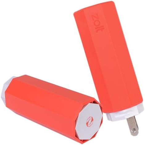 Zolt 70W Portable Laptop AC Charger Plus w/8 Power Tips &amp; USB Charging Ports (Orange)