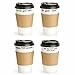 DISPOSABLE 16 ounce COFFEE PAPER HOT CUPS -set of 100, Lids, Cardboard Sleeves, To-Go Coffee Cups- hot or cold travel drink mug for Coffee, Tea and Hot Chocolate - Cuppa Motivation (variety 1)