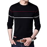 YOMIJN Mens Fashion Crewneck Sweaters Knitted Sweater Pullovers