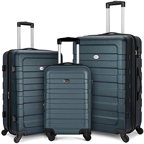 FOCHIER 3 Piece Luggage Sets Hardshell Expandable Suitcase with TSA Lock