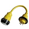 Parkworld-692002-Shore-Power-Adapter-Cord-RV-30A-L5-30P-male-to-Marine-50A-SS2-50R-female-two-hots-bridged