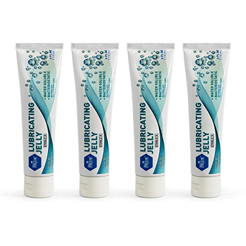 Medpride Lubricating Jelly Tube 4fl Oz, 4 Pack Water Soluble, Sterile