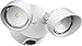 Lithonia Lighting OLF 2RH 40K 120 PE WH M4 Contractor Select Adjustable Twin Head Outdoor LED Security Flood Light, 2000 Lumens, 120 Volts, 26 Watts, Wet Listed, White, 2