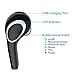 Wireless Earbud,Hiwill Truly Bluetooth Headphone V4.1 In-Ear Earpiece Noise Cancelling Sweatproof Bluetooth Earphone Multifunctional Button Control with Mic for iOS and Android Cell( Single Ear)