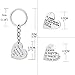 Gzingen Teacher Appreciation Gifts, 6pcs Heart & Circle Pendant Teacher Keychain Set Thank You Gifts for Teachers Jewelry Gift Graduation Gifts for Teachers