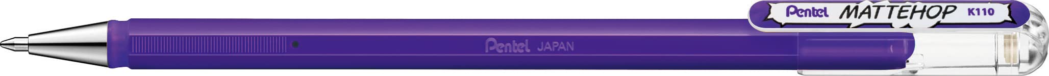 Pentel Mattehop 1.0mm Gel Roller Violet - Pack of 12