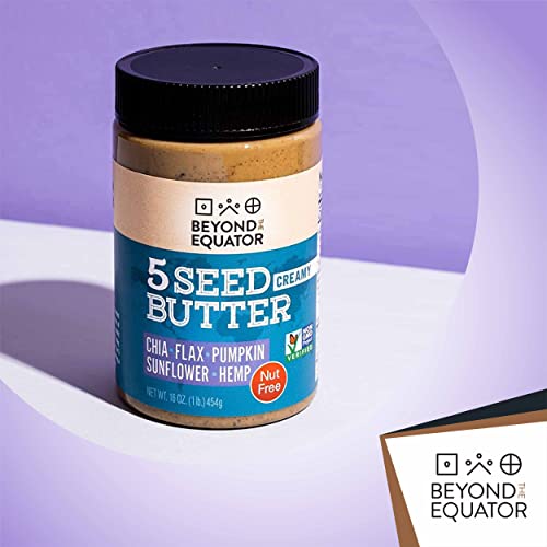 Beyond the Equator 5 Seed Butter [Creamy]. 5 Seeds Sunflower, Chia