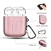Metal Airpods Case 2019 Newest Full Protective Skin Cover Accessories Kits Compatible Airpods Charging Case Ultra Lightweight Dustproof Scratchproof Case-Rose Goldthumb 3