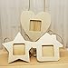 Lzttyee 10PCS Unfinished Wood Mini Photo Frame Handmade Durable Craft DIY Hanging Picture Frame for Home Decoration (Heart)