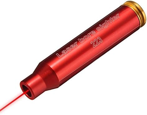 223 Red Dot Bore Sight Laser, Wild Space Tactical Gun .223 Rem 5.56 Laser Boresight Boresighter Bore Sighter for Pistol Zeroing Boresighting Shooting Hunting Practice (Red)