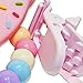 Unicorn Donut Cookies Silicone Teether Pacifier Clip Set Non Toxic(Pink)