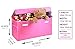 Collapsible Toy Chest for Kids (XX-Large) Storage Basket w/Flip-Top Lid | Toys Organizer Bin for Bedrooms, Closets, Child Nursery | Store Stuffed Animals, Games, Clothes (Pink)