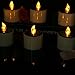 Micandle 6 Pack Outdoor Solar Candles/Long Lasting Using,Flameless Solar Tealights Candles for Camping,Home,Window,Yard Decor(Charged 4-8 Hours Can Use 5-10 Hours) in Yellow