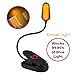 LoveReading Amber Mood and Blue Light Blocking Reading Light - Rechargeable Book Night Light for Reading in Bed - Clip on - Portable Bendable Neck - LED - USB Or Battery Operated - Reduces Eye Strain