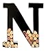 will's Wine Cork Holder - Metal Monogram Letter (N), Black, Large | Wine Lover Gifts, Housewarming, Engagement & Bridal Shower Gifts | Personalized Wall Art | Home Décor