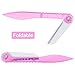 Lictin 4 Pcs Eyebrow Razor Trimmer Shaper Kit, Cheek Facial Hair Remover Women's Trimmer Shaving Grooming Kit with 24 Pcs Eyebrow Stencil Grooming Shaping Templates(pink)