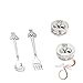 Baby Keepsake 4 Piece Silver-Plated Gift Set for Baby's First Tooth, Lock of Hair, Child-Size Fork/Spoon