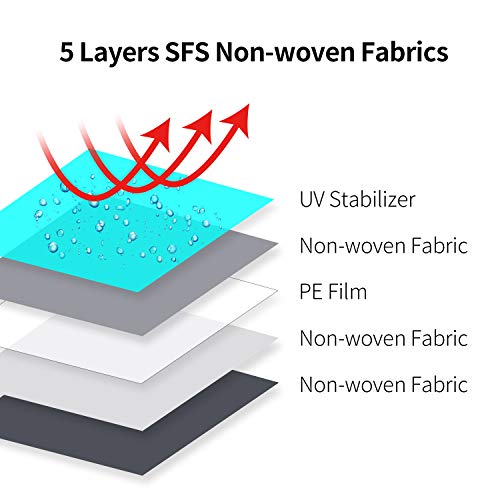 SUV Car Covers,Auto Vehicle Cover for All Weather Breathable Waterproof Car Cover Universal Fit Full Exterior Covers 186" - Thumbnail 2