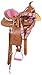 AceRugs 10″ 12″ 13″ 14″ Kid Size Western Show Barrel Racing Roping Youth Horse Saddle TACK Leather Headstall REINS Breast Collar (Pink, 14)thumb 3