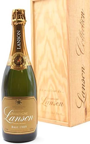 COFFRET BOIS LANSON BRUT 1989 Champagne 75cl