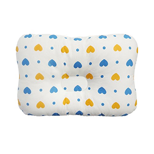 Baby Pillow For Newborn Breathable 3D Air Mesh Organic Cotton,Protective Sleeping Pillow Prevent From for Flat Head,Syndrome.natural Organic (love) - Perfect Baby products - By LOVE MY
